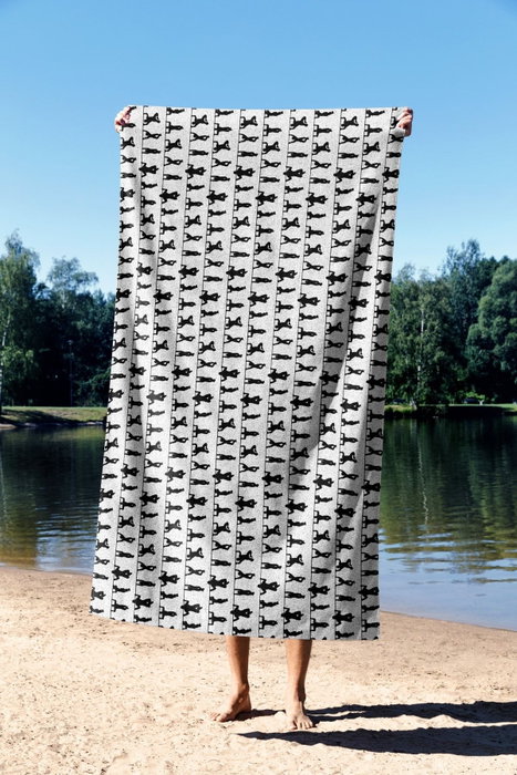 Mijölnir Toalla de Playa Multicolor 90 x 150 cm - Microfilamento Secado Rápido 70% Poliéster 30% Poliamida